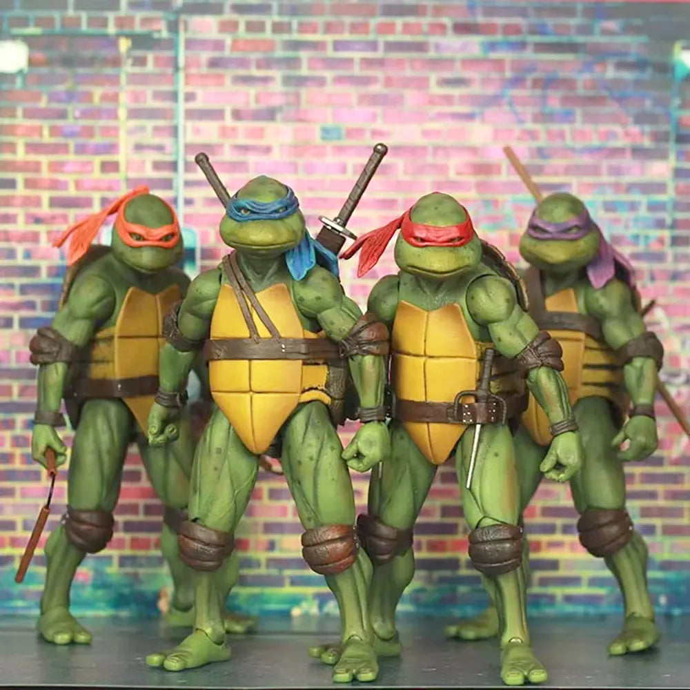 TMNT 7" Ninja Turtle Action Figure Movable Model Toys for Kids TheToddly