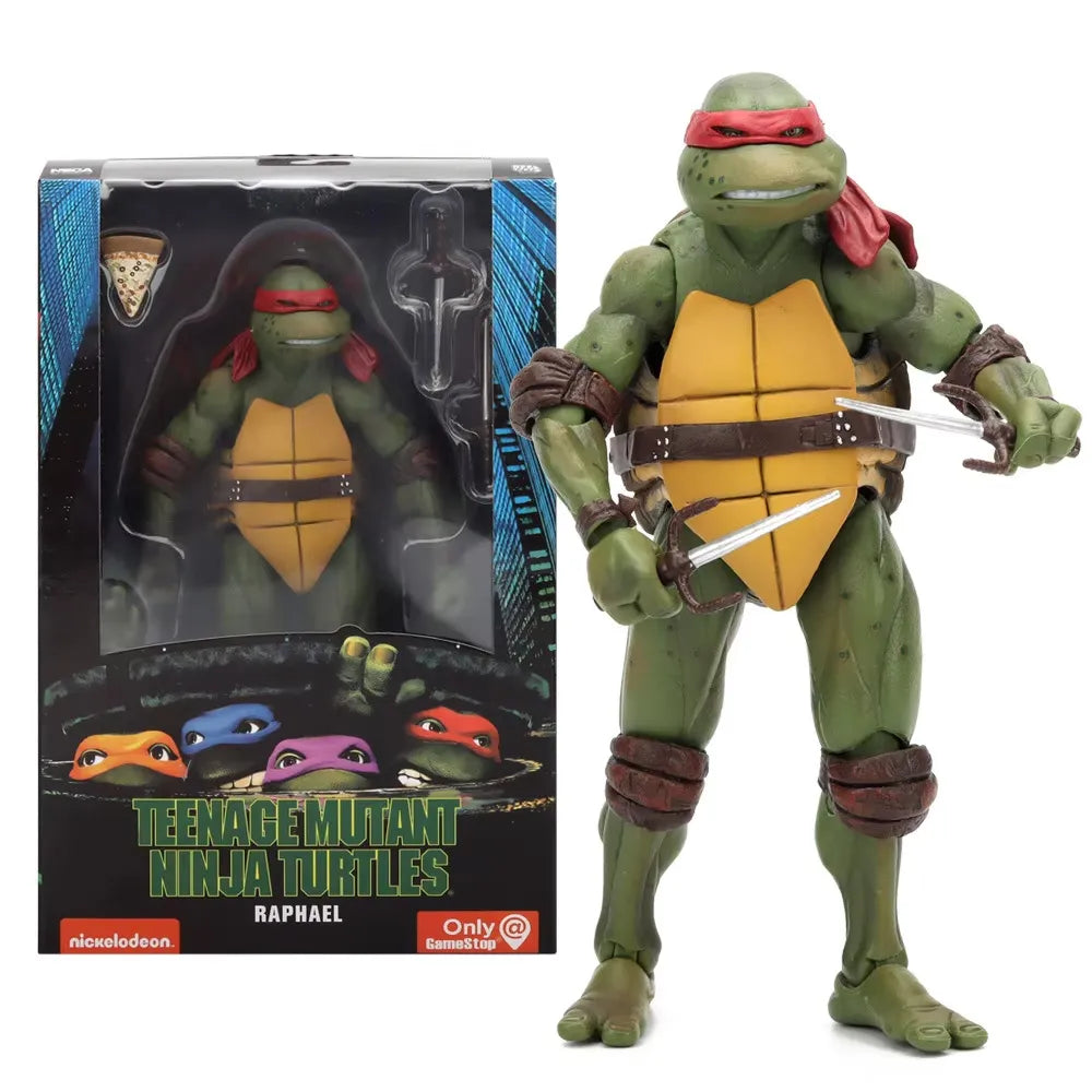 TMNT 7" Ninja Turtle Raphael Action Figure Movable Model Kids Toy Figures TheToddly