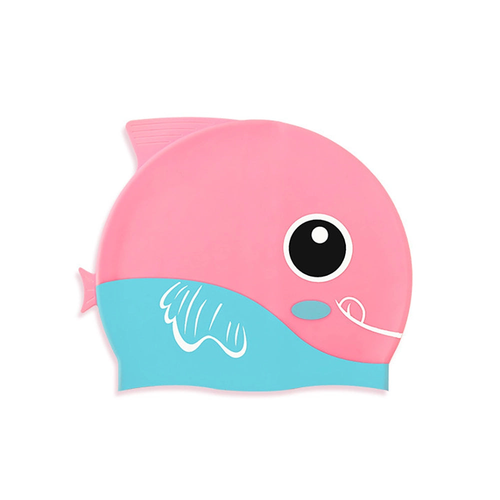 Zippy Juniors Swim Cap Cute Fish Design Kids Swimming Caps for 2 to 6 year Olds Toddlers Silicone Swim Cap for Long Hair Badmössa Barn Schwimkappe Kinder TheToddly