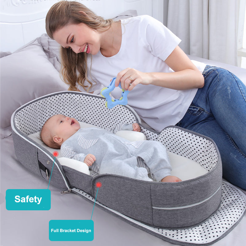 Portable baby bed with mosquito net online