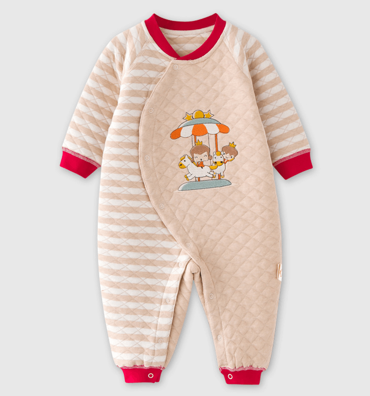 Autumn and winter cotton baby clothes winter coat and baby romper with thick clothes to keep warm - The Toddly