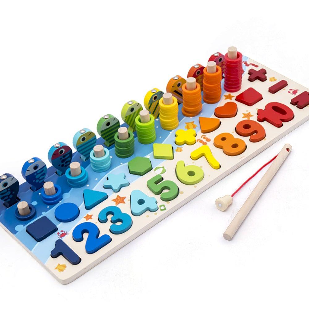 3D Geometric Alphanumeric Puzzle Educational Toy for Kids - The Toddly