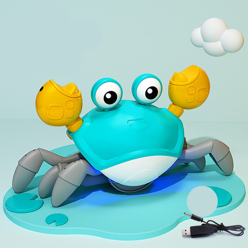 blue smart escape crab induction toy