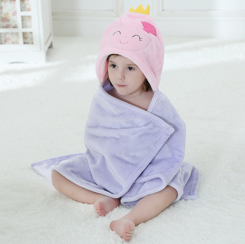 Snuggly Kids Bathrobe with Hood Soft Baby Bath Towels Toddlers Bath Towel Blanket Boys Girls 1-5 years old Kinder Bademantel Douillet pour Enfants Kinderbadjas Barn Badrock - TheToddly