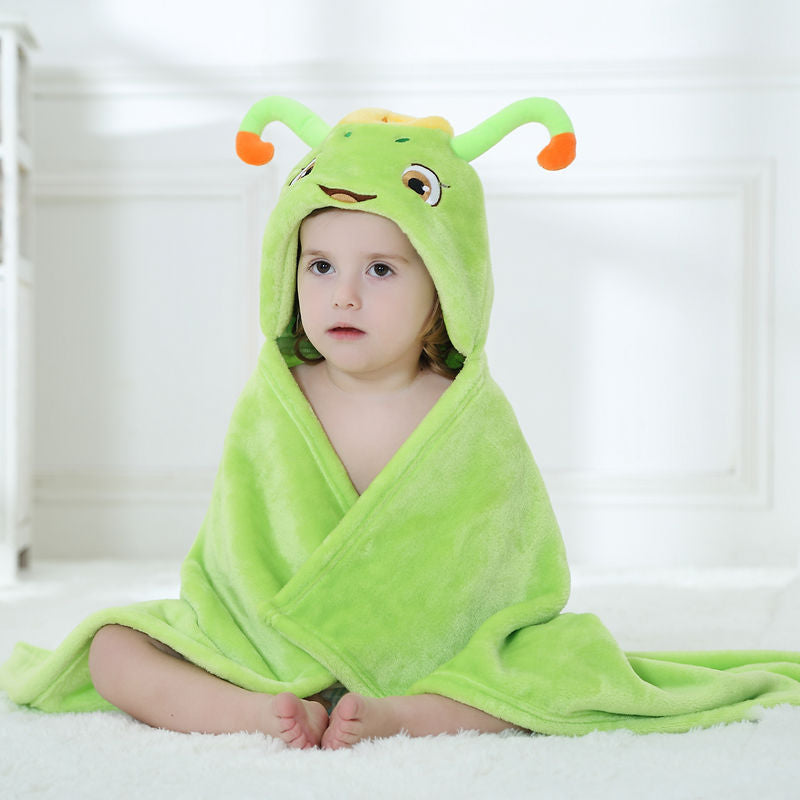 Snuggly Kids Bathrobe with Hood Soft Baby Bath Towels Toddlers Bath Towel Blanket Boys Girls 1-5 years old Kinder Bademantel Douillet pour Enfants Kinderbadjas Barn Badrock - TheToddly