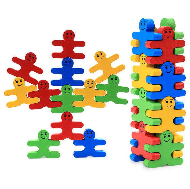 Creative Balance Blocks Jouets empilables en bois pour enfants