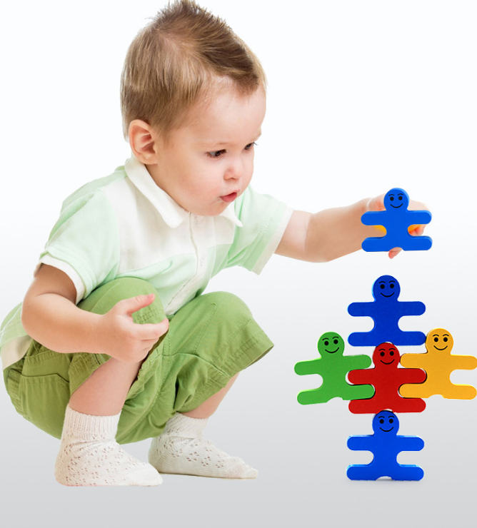 Creative Balance Blocks Jouets empilables en bois pour enfants