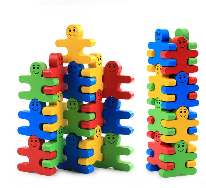 Creative Balance Blocks Jouets empilables en bois pour enfants