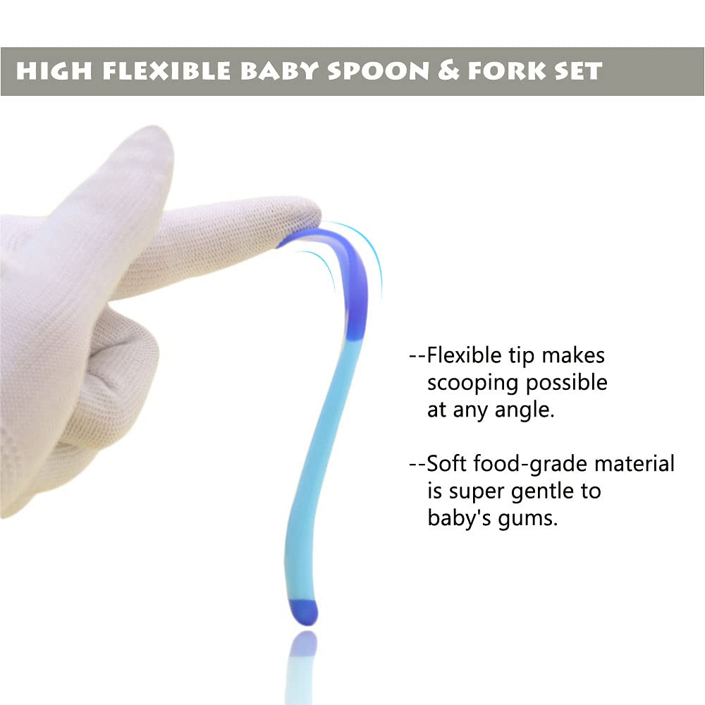 Heat Sensing Baby Spoon and Fork Feeding Set