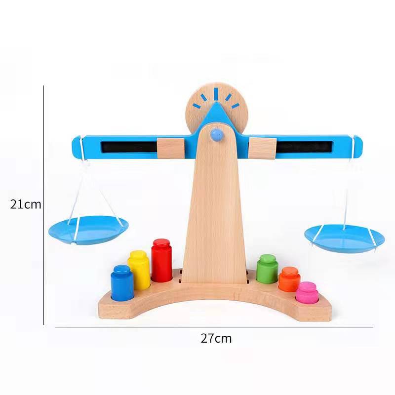 Balance Scale Toy STEM Pädagogisches Holzspielzeug für Kinder