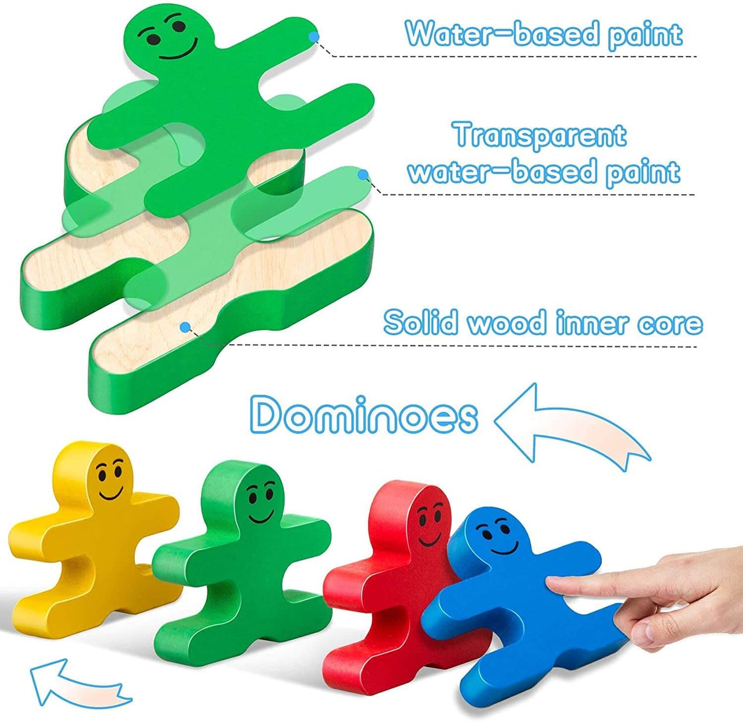 Creative Balance Blocks Jouets empilables en bois pour enfants