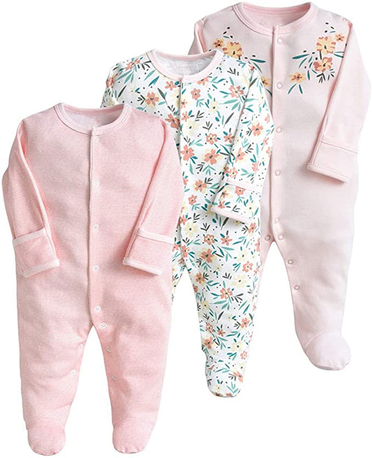 3-Pack Nightgown Baby Pajamas for Newborns TheToddly