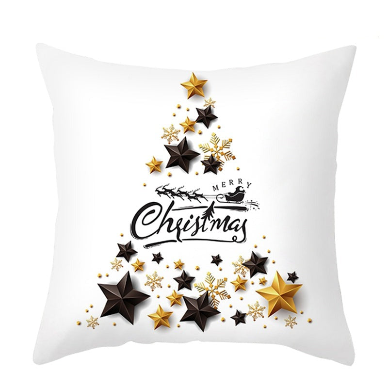 Christmas star tree white cushion covers - thetoddly