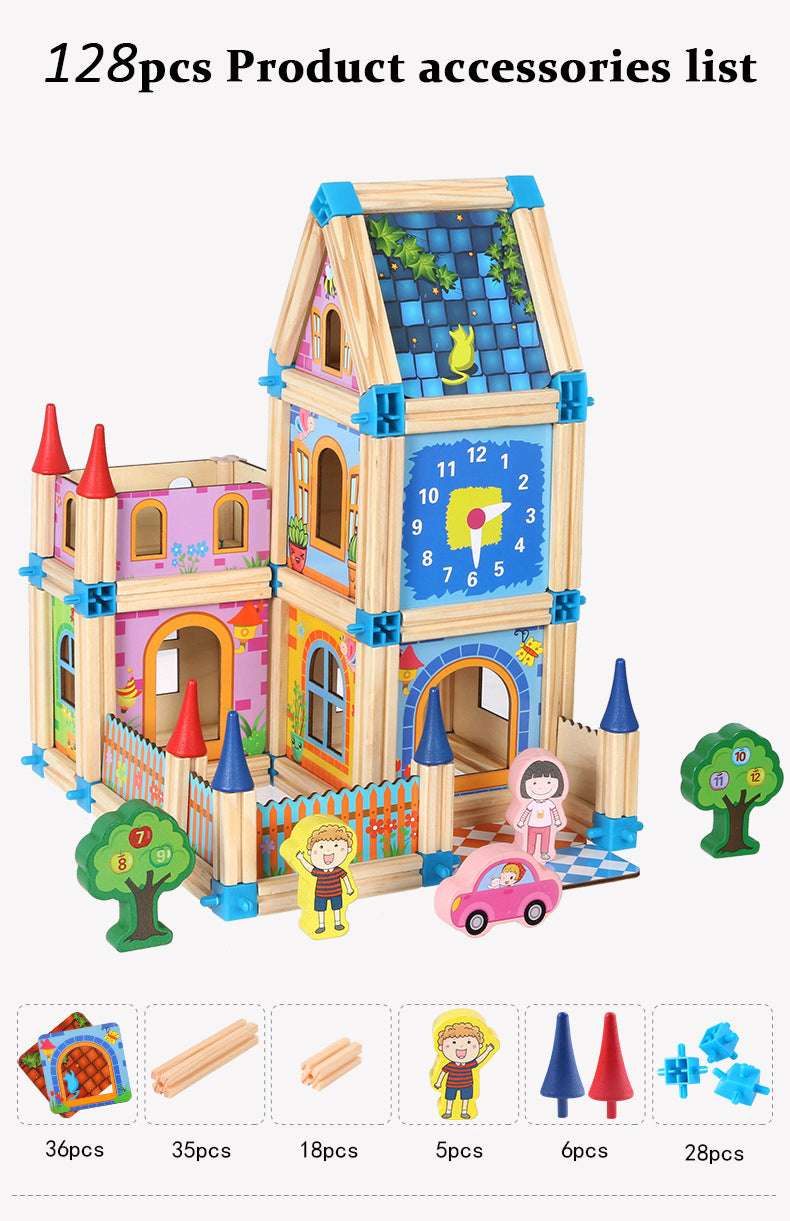 128 Pcs Dollhouse