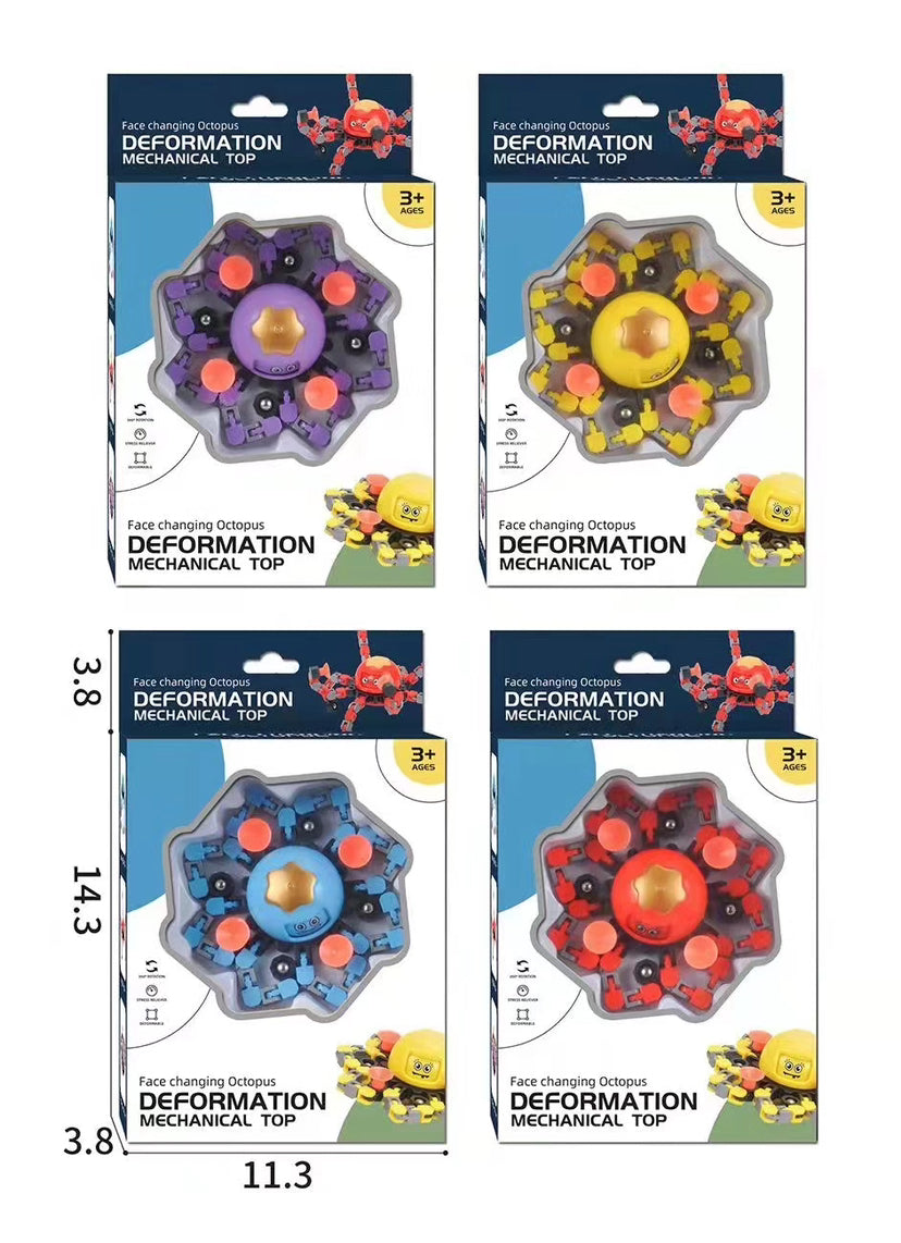 Formskiftande bläckfisksug Hand Spinner Leksaker för barn