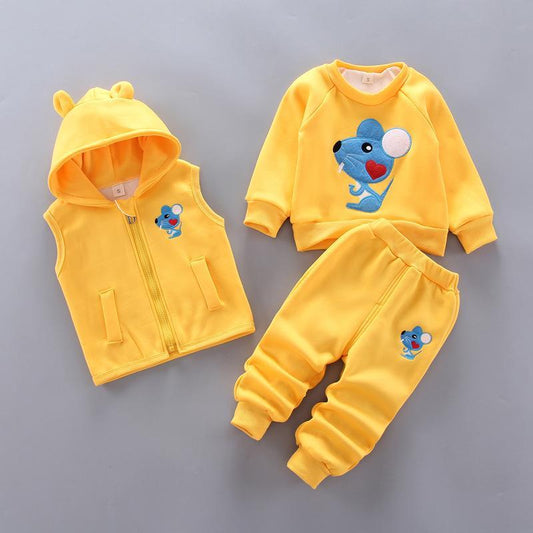 5 Children's thick three-piece suit Mouse - The Toddly