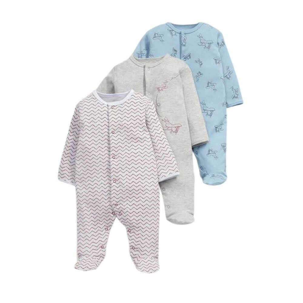 Infants Cotton Footed Pajamas