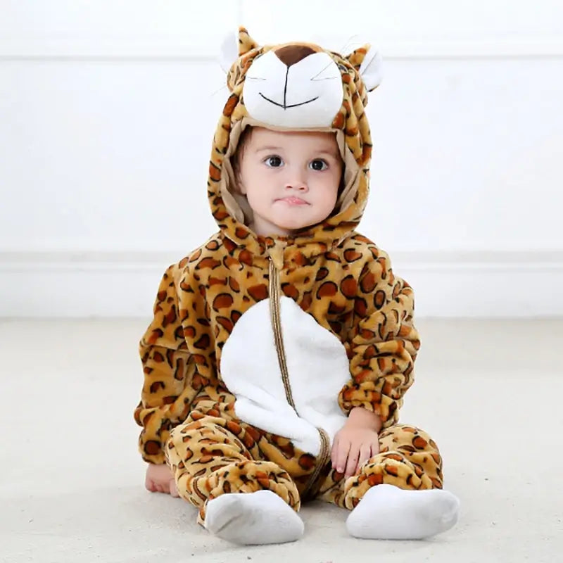 Animaux Baby Jumpsuit with Hood TheToddly