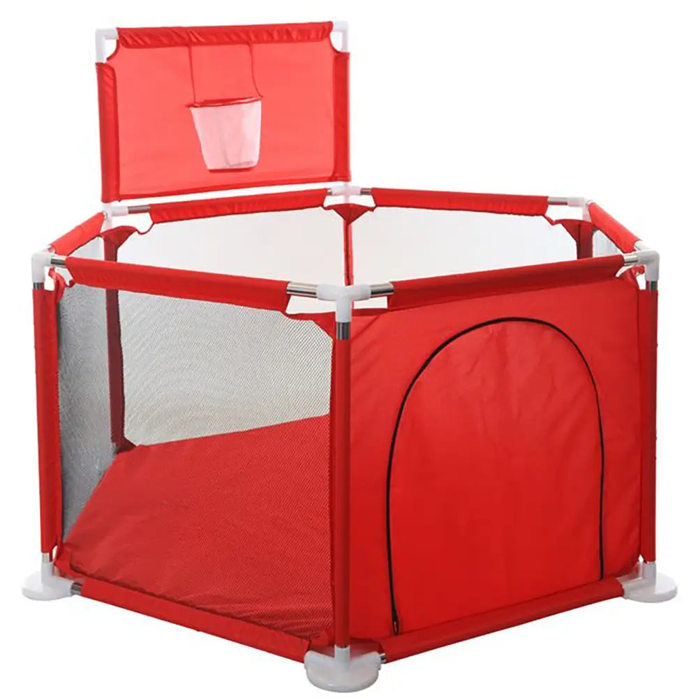 Bayly ball pit playpen for babies indoor game pool ball pool baby fence red bollhav ballenbak ballebad kids safety fence thetoddly.com