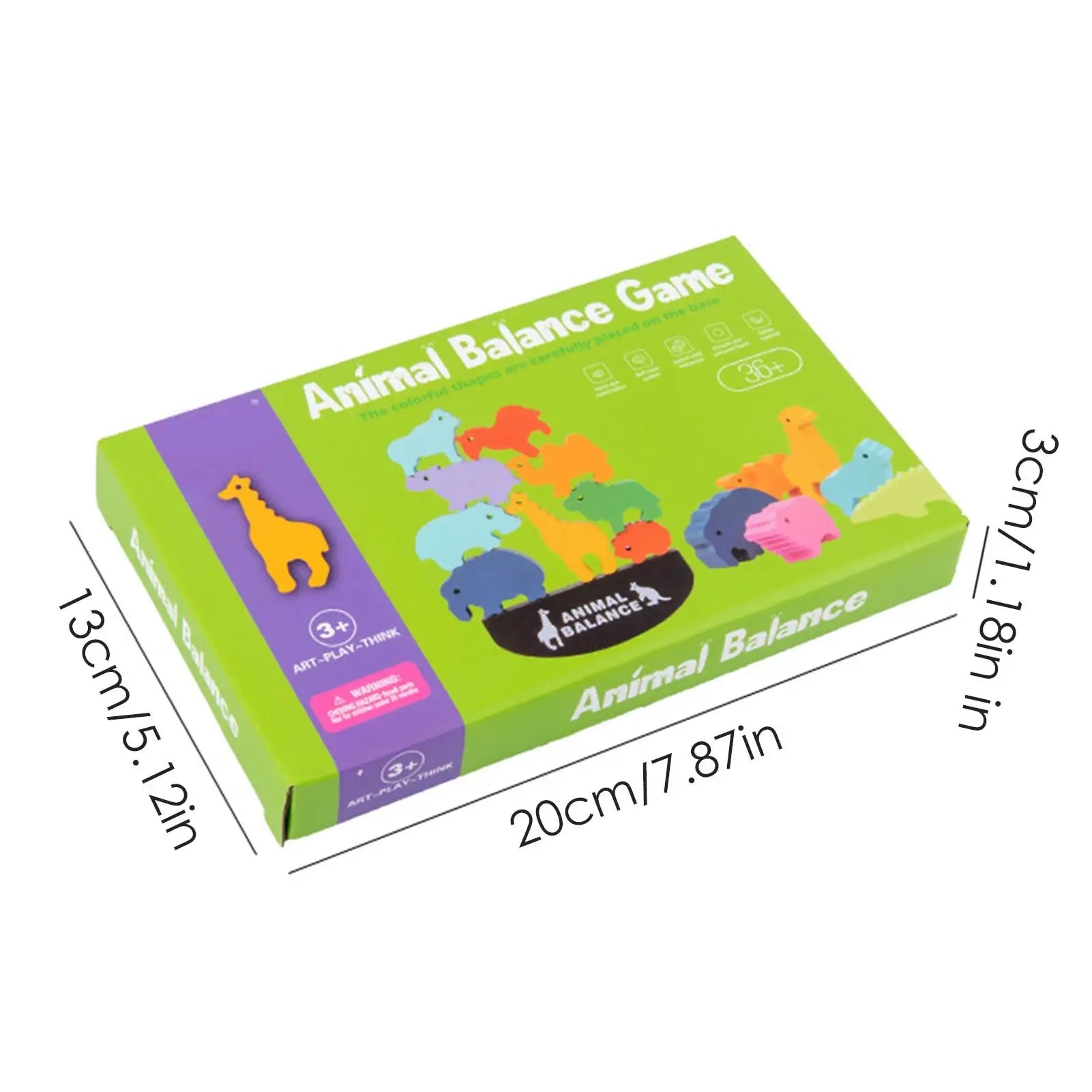 Animal Stacking Balance Game Wooden Toy for Toddlers – TheToddly