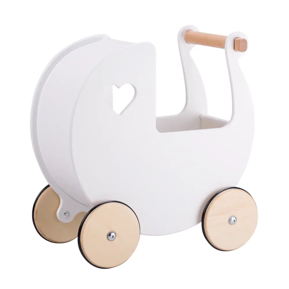 Eriol Wooden Pram Walker Baby Push Cart Toy Stroller TheToddly