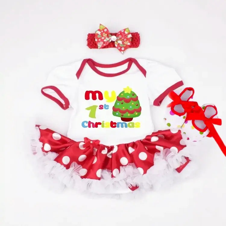 Baby Girls Christmas Dress Newborn Bodysuits