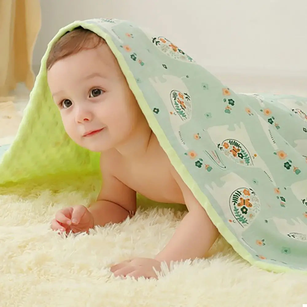 Insular Soothing Baby Blanket Double Cotton Gauze Blanket Children Blanket Bebisfilt Babydecke babydeken Couverture bebe TheToddly