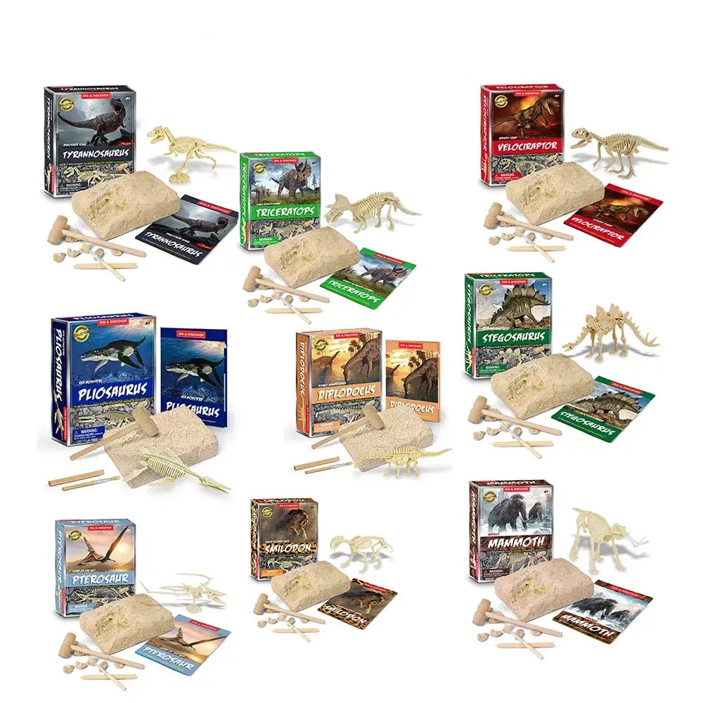 Dig & Discover Dinosaur Fossils Collection Toy Set β TheToddly