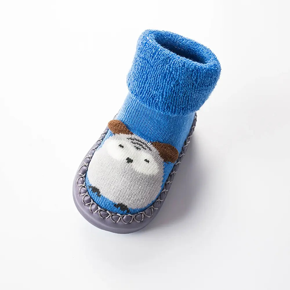 Loomis Baby Socks Boots Non-slip Mukluks Shoes for Infants Blue Baby Shoes Baby Slipper Socks for Toddlers Baby Winter Shoes Indoor Shoes Babysocken Rutschfeste Babyschuhe Bébé Chaussettes Baby Sokken Halkfria Babystrumpor Babyskor TheToddly