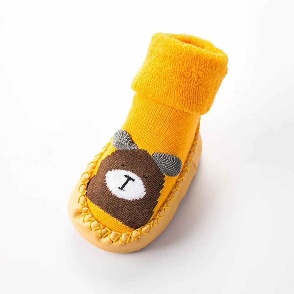 Loomis Baby Socks Boots Non-slip Mukluks Shoes for Infants Yellow Baby Shoes Baby Slipper Socks for Toddlers Baby Winter Shoes Indoor Shoes Babysocken Rutschfeste Babyschuhe Bébé Chaussettes Baby Sokken Halkfria Babystrumpor Babyskor TheToddly