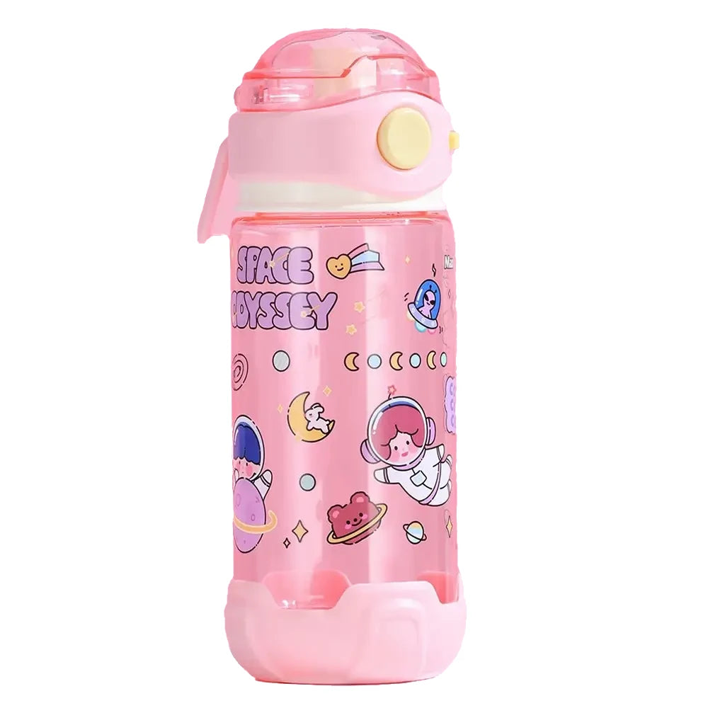 Odyssey Water Bottle for Kids 580ML Handy Drinking Bottle Pink Children Water Bottle Wasserflasche bouteille d_eau waterfles vattenflaska TheToddly