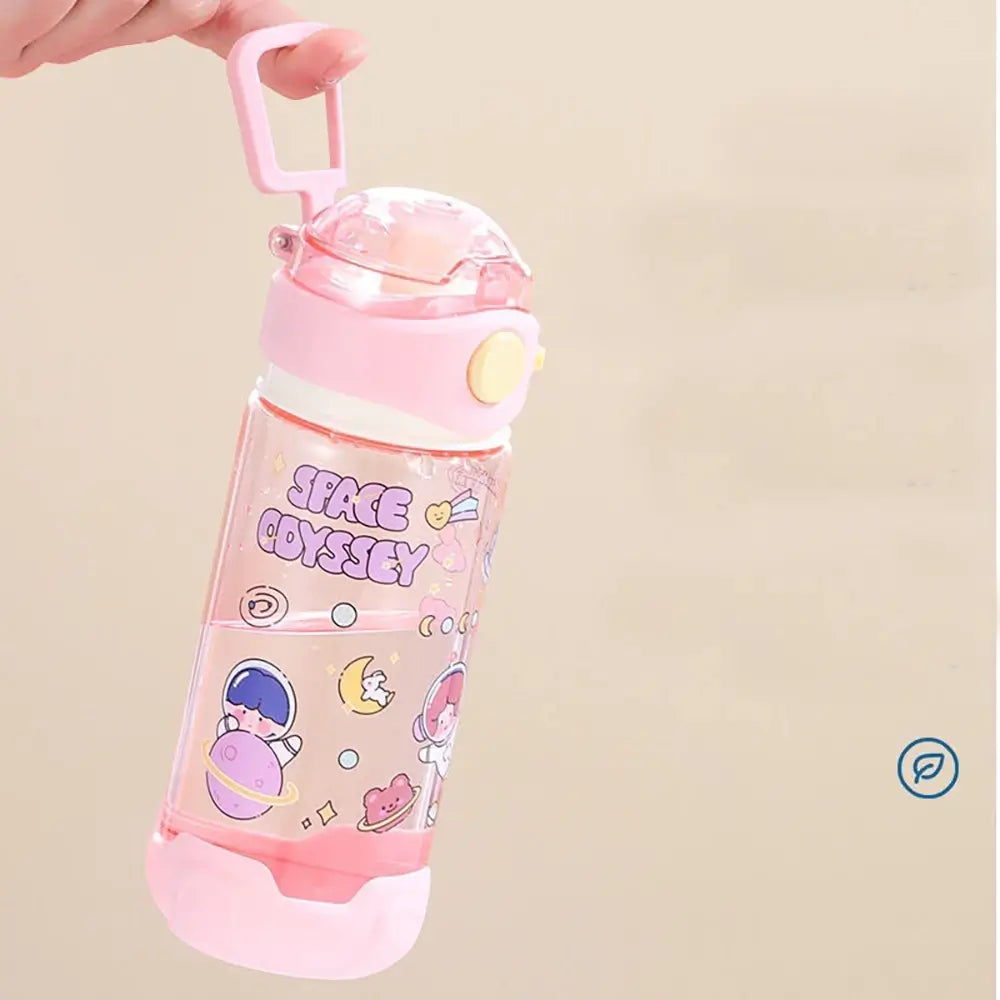 Odyssey Water Bottle for Kids Pink 580ML Handy Drinking Bottle Children Water Bottle Wasserflasche bouteille d_eau waterfles vattenflaska TheToddly