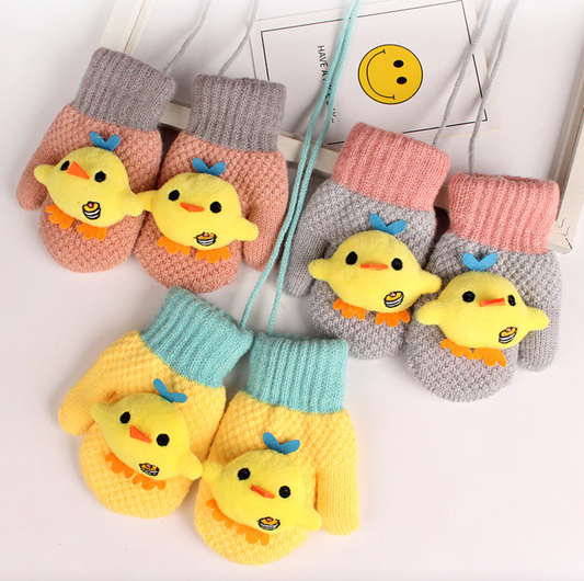 Warme winterhandschoenen voor baby's met pluche voering voor baby's