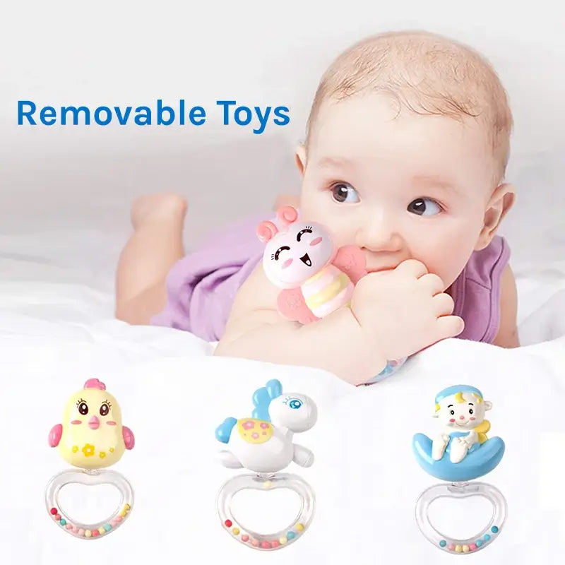 Starlight Rotating Baby Crib Mobile with Music Box Projector Baby Crib Toy Bed Toys TheToddly