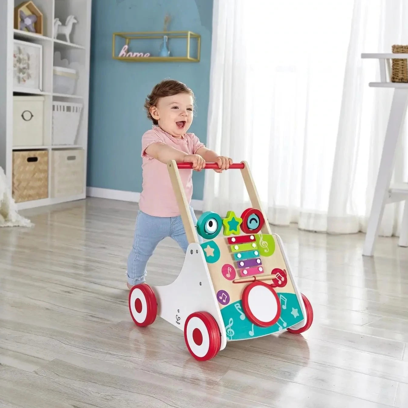 Trotteur avec instruments de musique Jouet à pousser pour tout-petits