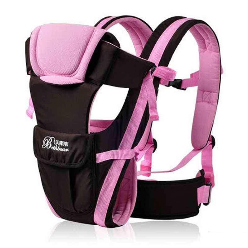 pink-beth-bear-baby-carrier-0-30-months-breathable-front-facing-4-in-1-infant-comfortable-sling-backpack