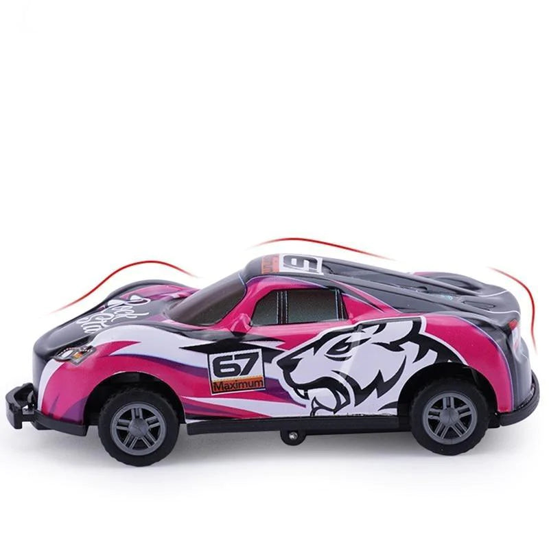 pink color flip jump kids alloy racing car