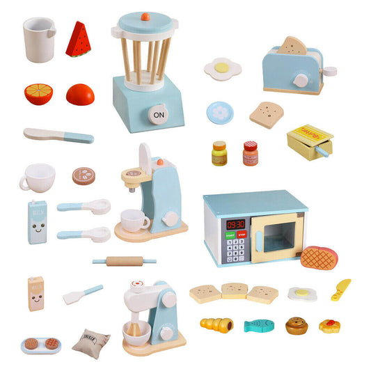 Jeu de rôle de cuisine pour enfants | Jouets en bois pour enfants de 4 ans