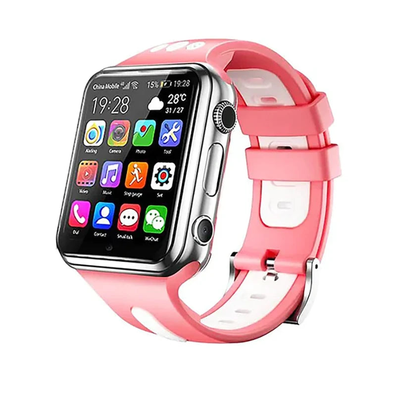 W5 smartwatch GPS watch for kids phone watch pink